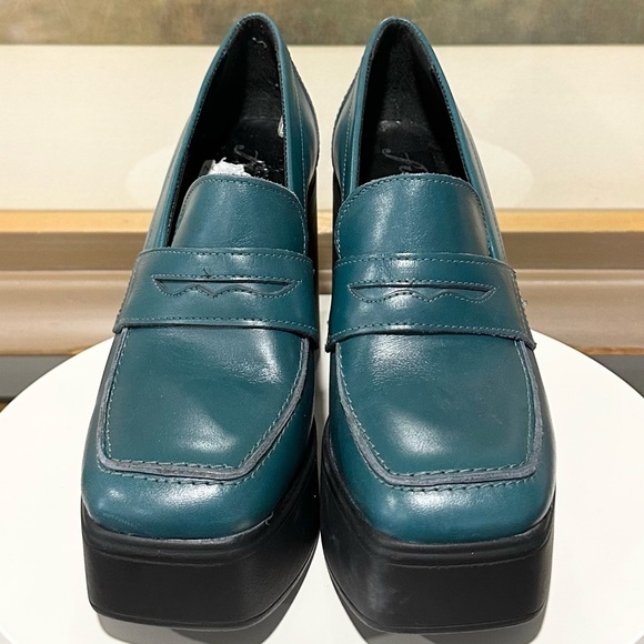 🌸FREE PEOPLE🌸 Zoe Platform Loafer in Jade Size: 36 - Picture 6 of 11